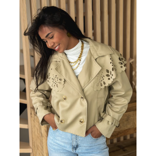 Trench court Aude - Beige