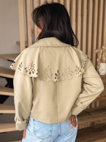 Trench court Aude - Beige