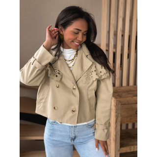 Trench court Aude - Beige