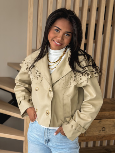 Trench court Aude - Beige