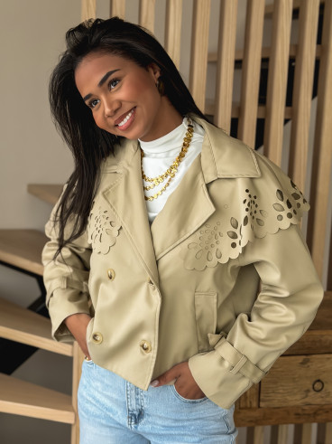 Trench court Aude - Beige