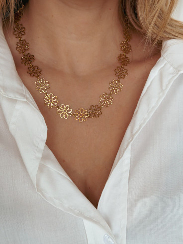 Collier Myosotis - Doré