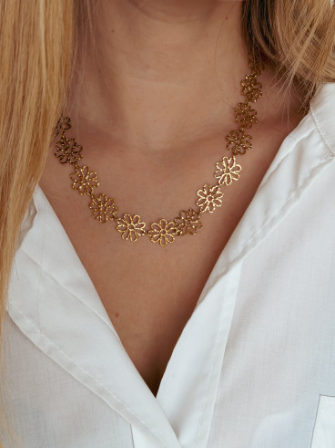 Collier Myosotis - Doré