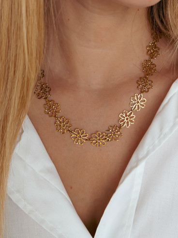 Collier Myosotis - Doré