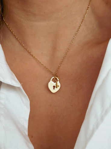 Collier Valentine - Doré