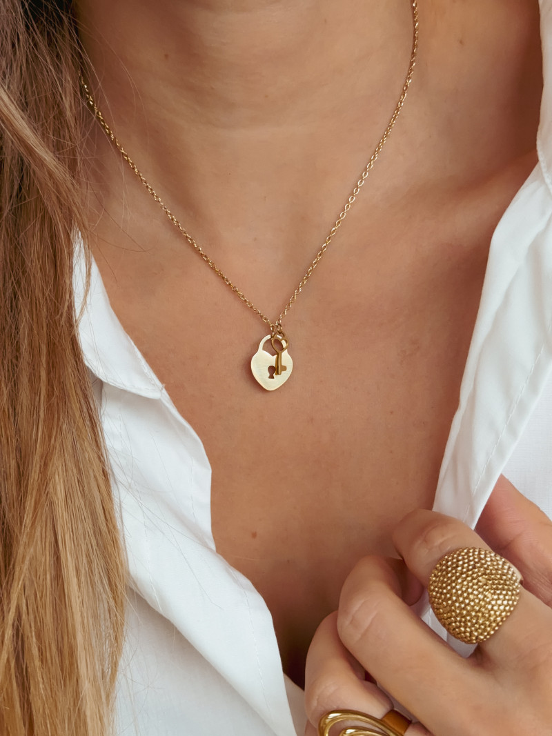 Collier Valentine - Doré