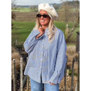 Chemise lignée Nuria - Bleu/Blanc
