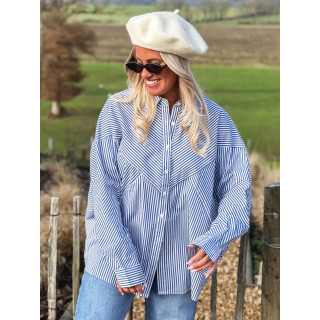 Chemise lignée Nuria - Bleu/Blanc