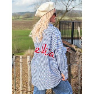 Chemise lignée Nuria - Bleu/Blanc