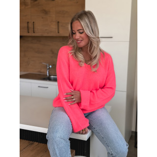 Pull Leïa - Corail fluo