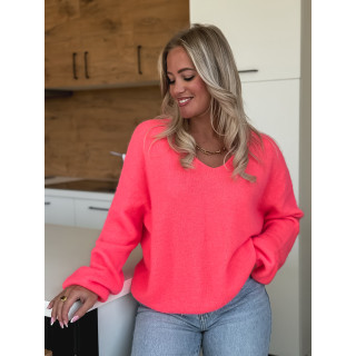 Pull Leïa - Corail fluo