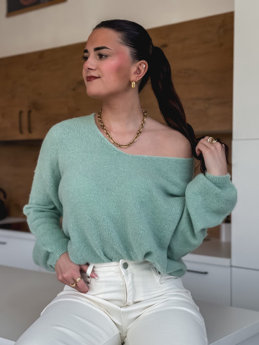 Pull Leïa - Vert tilleul Pull Leïa - Vert tilleul