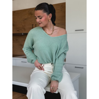 Pull Leïa - Vert tilleul