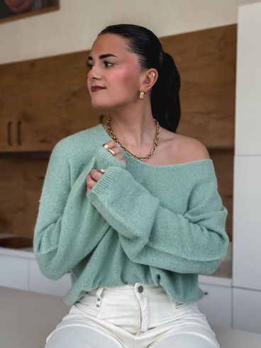 Pull Leïa - Vert tilleul Pull Leïa - Vert tilleul