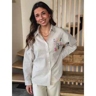 Chemise "Self love baby" - Beige