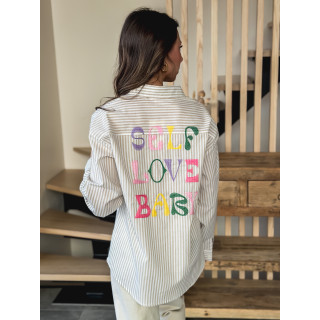 Chemise "Self love baby" - Beige
