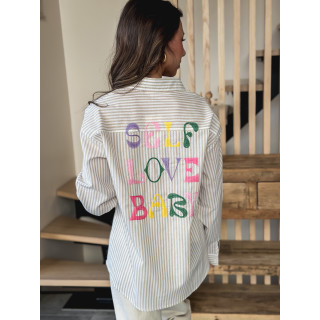 Chemise "Self love baby" - Beige