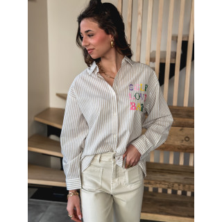 Chemise "Self love baby" - Beige