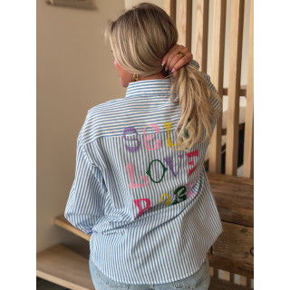 Chemise "Self love baby" - Bleu