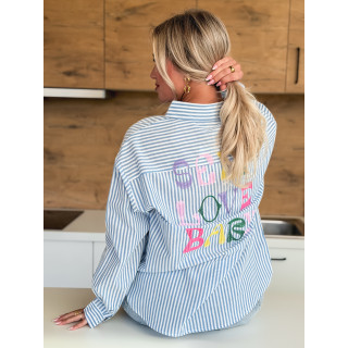 Chemise "Self love baby" - Bleu