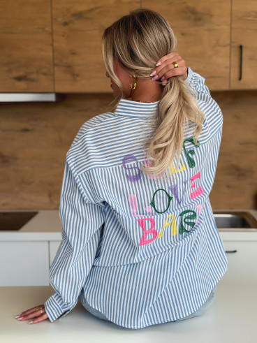 Chemise "Self love baby" - Bleu