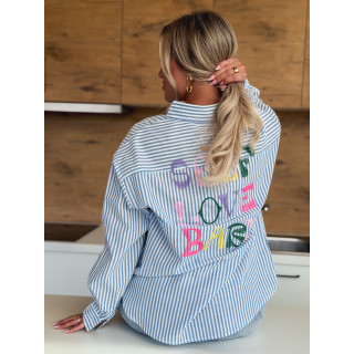 Chemise "Self love baby" - Bleu