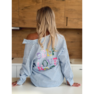 Chemise "Self love baby" - Bleu