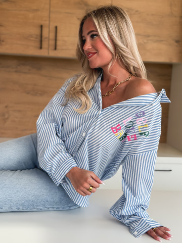 Chemise "Self love baby" - Bleu