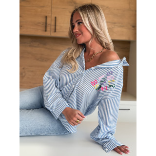 Chemise "Self love baby" - Bleu