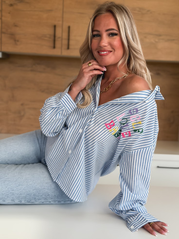 Chemise "Self love baby" - Bleu