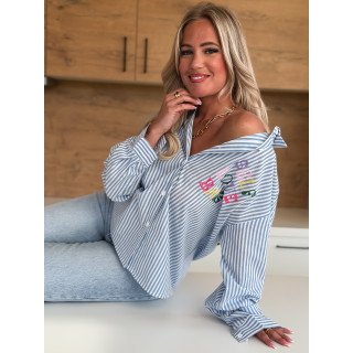 Chemise "Self love baby" - Bleu