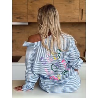 Chemise "Self love baby" - Bleu