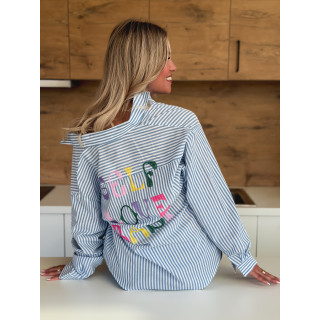 Chemise "Self love baby" - Bleu