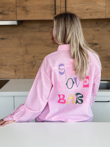 Chemise "Self love baby" - Rose