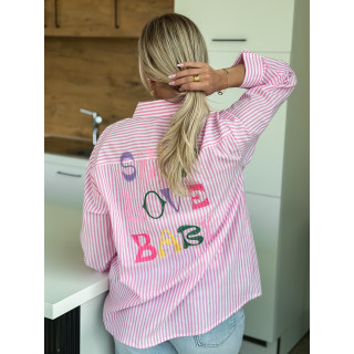 Chemise "Self love baby" - Rose