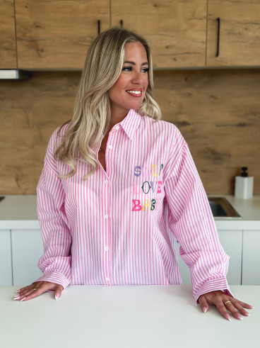 Chemise "Self love baby" - Rose