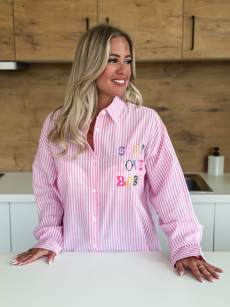 Chemise "Self love baby" - Rose