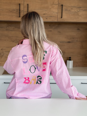Chemise "Self love baby" - Rose