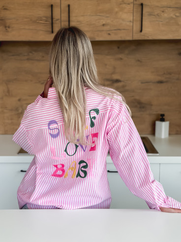 Chemise "Self love baby" - Rose