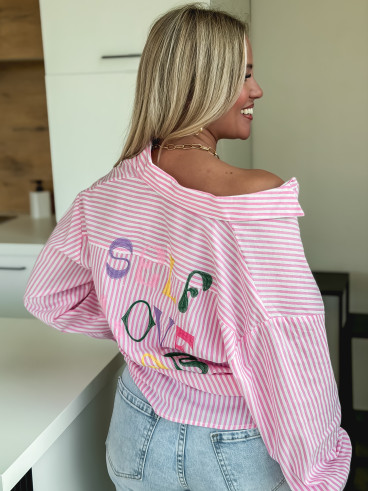 Chemise "Self love baby" - Rose