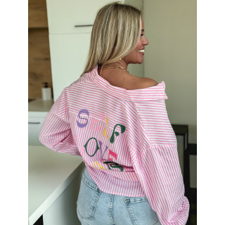 Chemise "Self love baby" - Rose