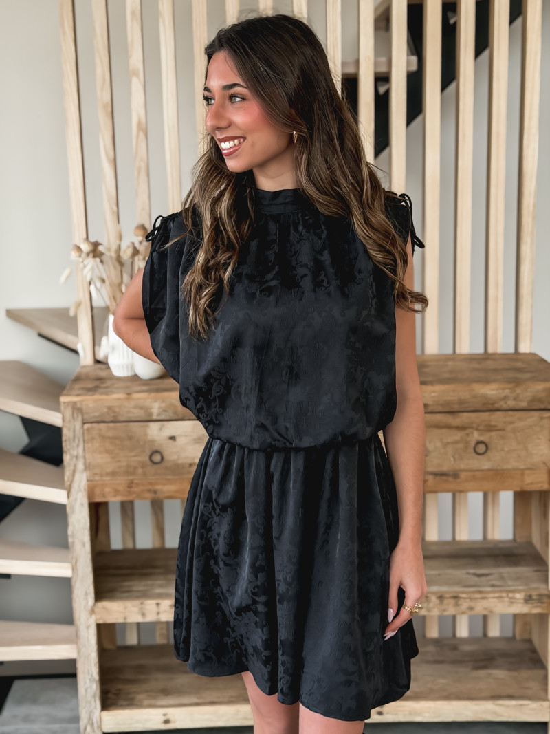 Robe courte Lyia - Noir