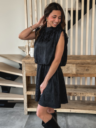Robe courte Lyia - Noir