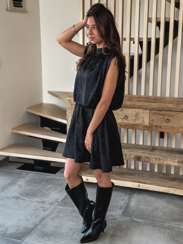 Robe courte Lyia - Noir