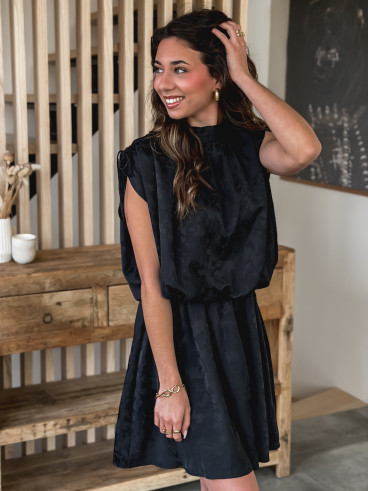 Robe courte Lyia - Noir