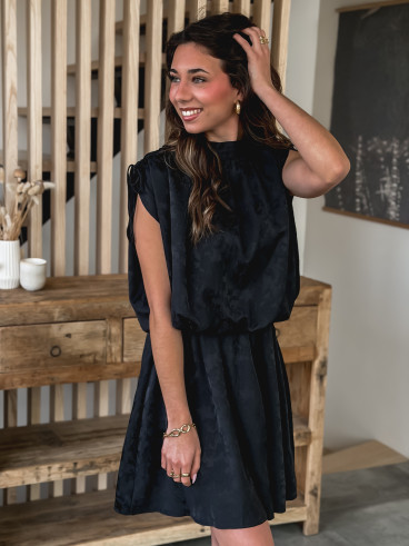 Robe courte Lyia - Noir