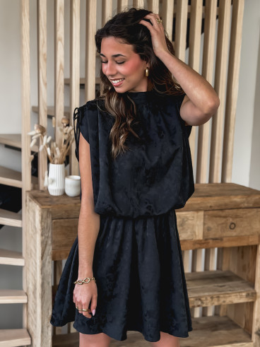 Robe courte Lyia - Noir