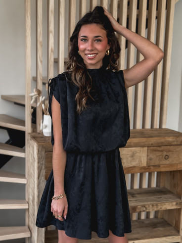 Robe courte Lyia - Noir