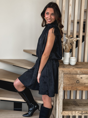 Robe courte Lyia - Noir