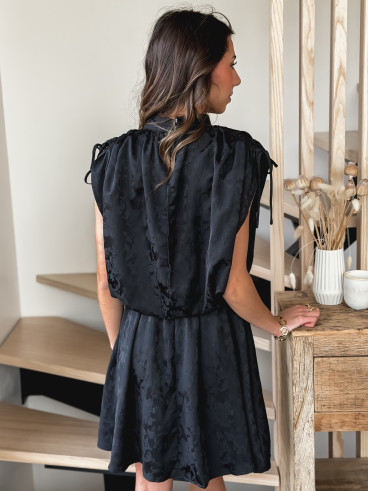 Robe courte Lyia - Noir